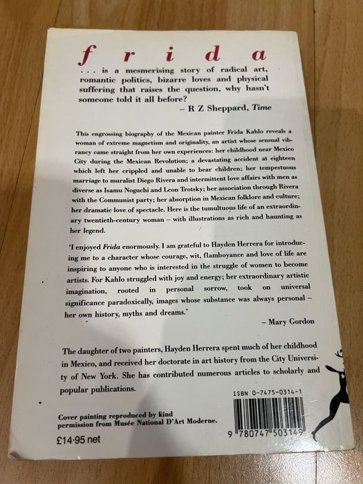 Биография на Фрида Кало, Английски език