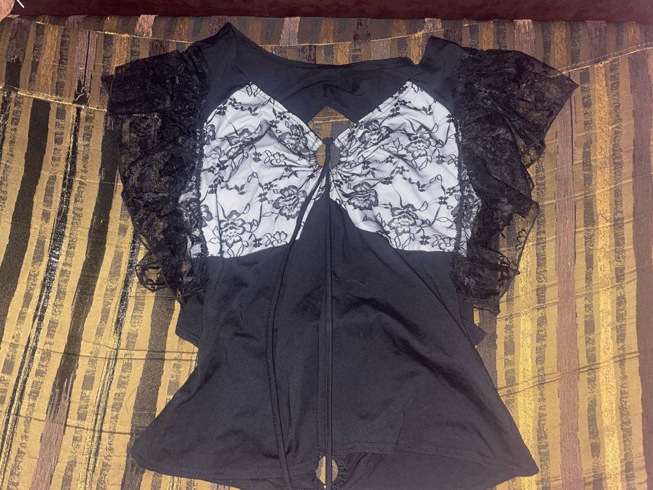 Готик блуза с къс ръкав