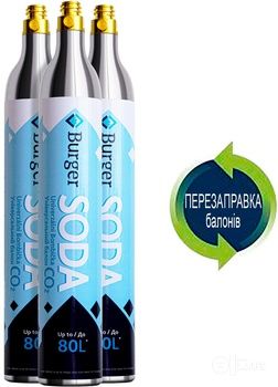 Перезарядка заправка СО2 баллончиков для газводы