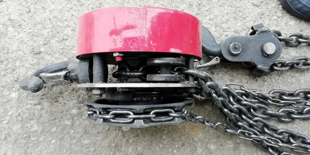 Palan scriptete macara cu lant manuala 3 tone
