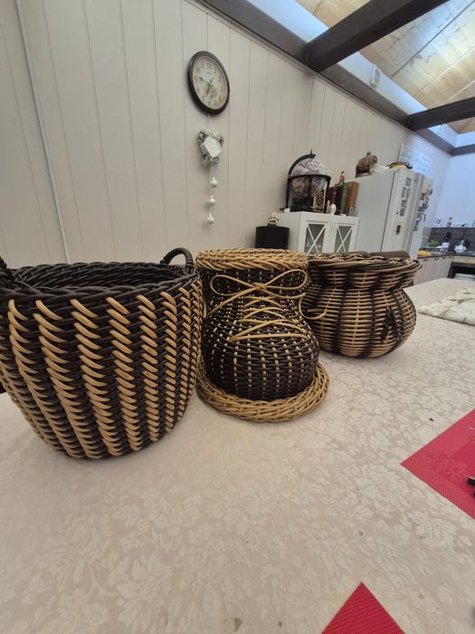 Кашпо из ротанга