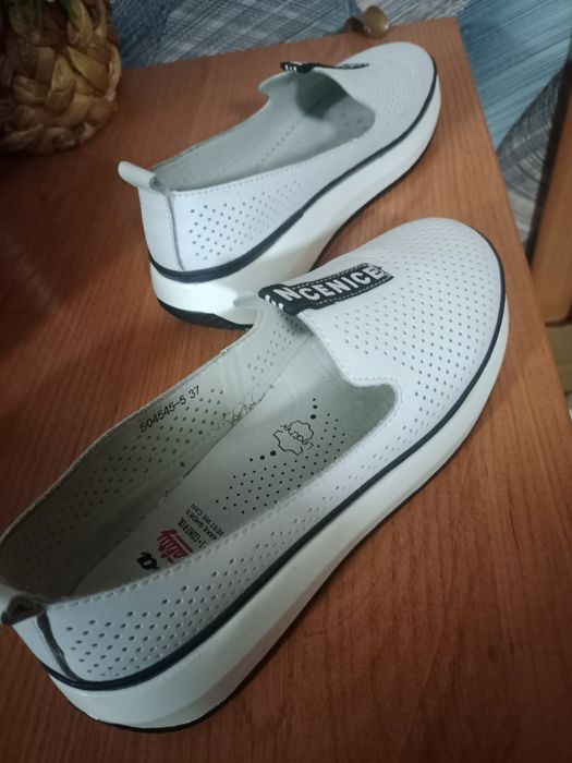 Макасы белые на платформе