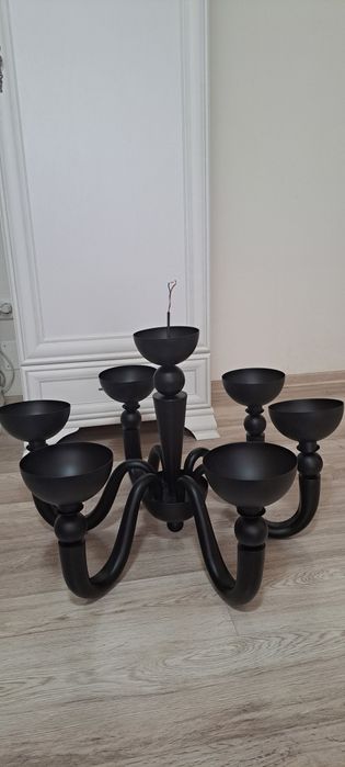 Candelabru Bon Bon SP6, negru, din metal