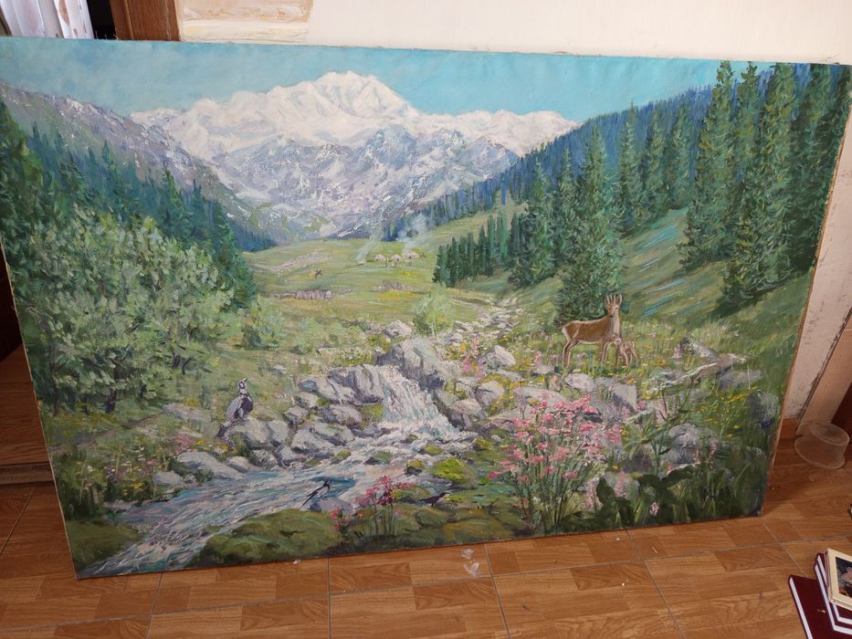 Картина художника М. Нурлыбаева