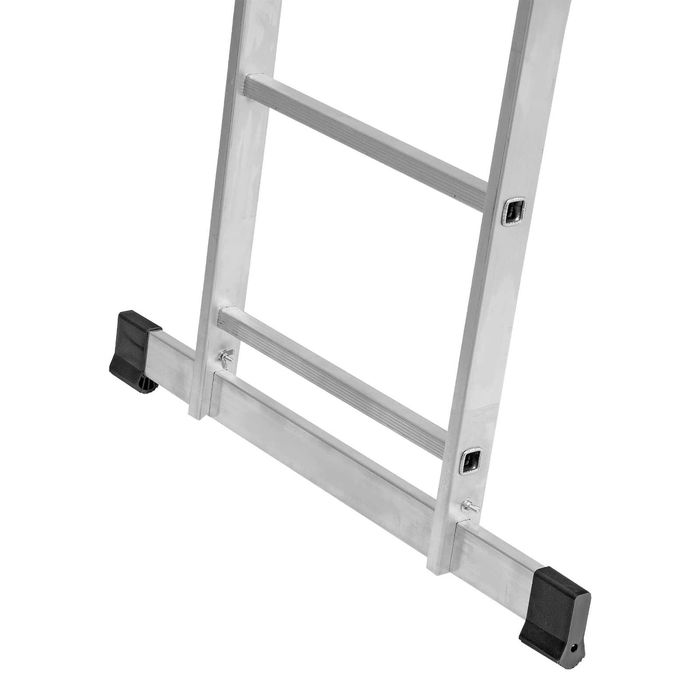 Лестница трехсекционная алюминиевая Сибртех  (от 3×6 до 3×14 ступеней)