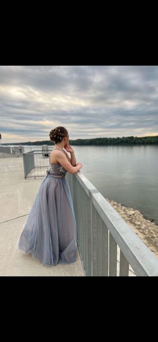 Бална рокля /сетло синя