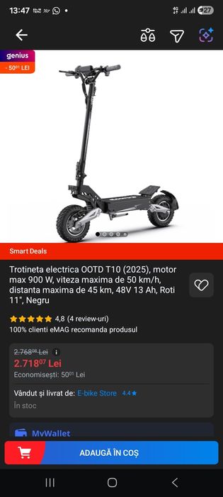 Trotineta electrica OOTD T10