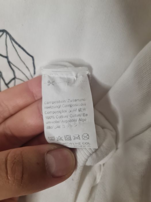 Bluză albă cu ursuleț imprimat