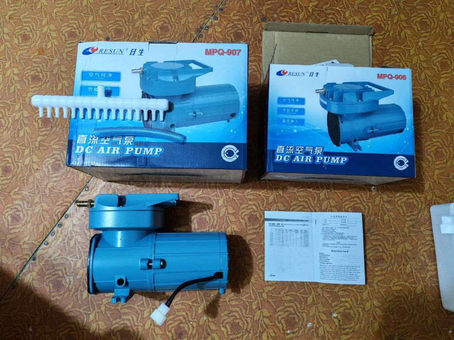 Воздушный компрессор для перевозки рыб. 12V  мощный и долговечный !