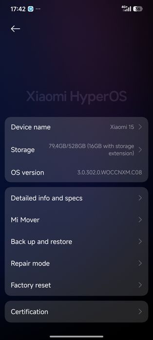 Xiaomi 15 16/512 aybi yoq Xitoy versiya holati yangdek