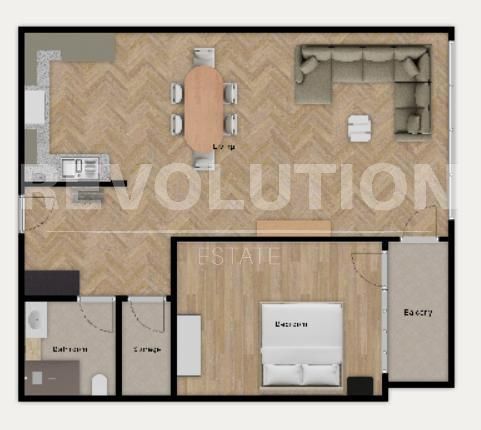 Двустаен апартамент С АКТ 14 в ж.к. Люлин 9