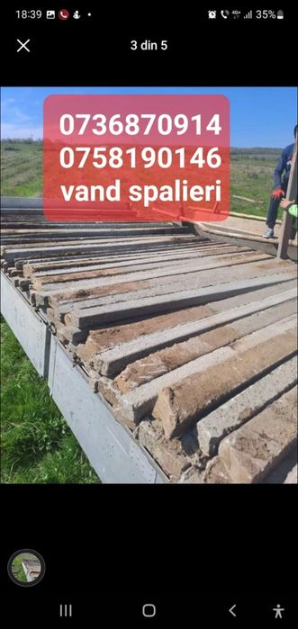Vand spalieri din beton