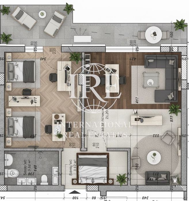 Продава се Двустаен апартамент в Варна, Младост 1 - 60 кв.м за 791 €/кв.м - Снимка #2