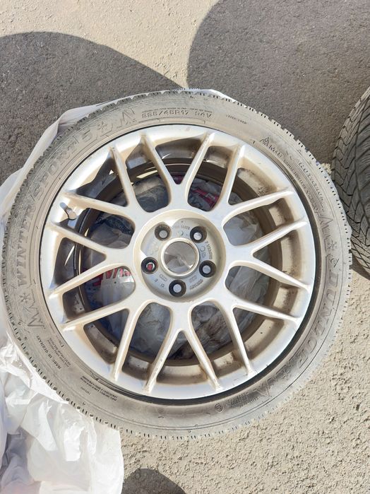 Jante BBS R17 5x112 + anvelope iarnă Dunlop 225/45/17 VW Audi Skoda