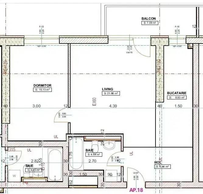 Apartament 2 camere | Decomandat | Balcon 10 mp | Etaj 8 | Comision 0%