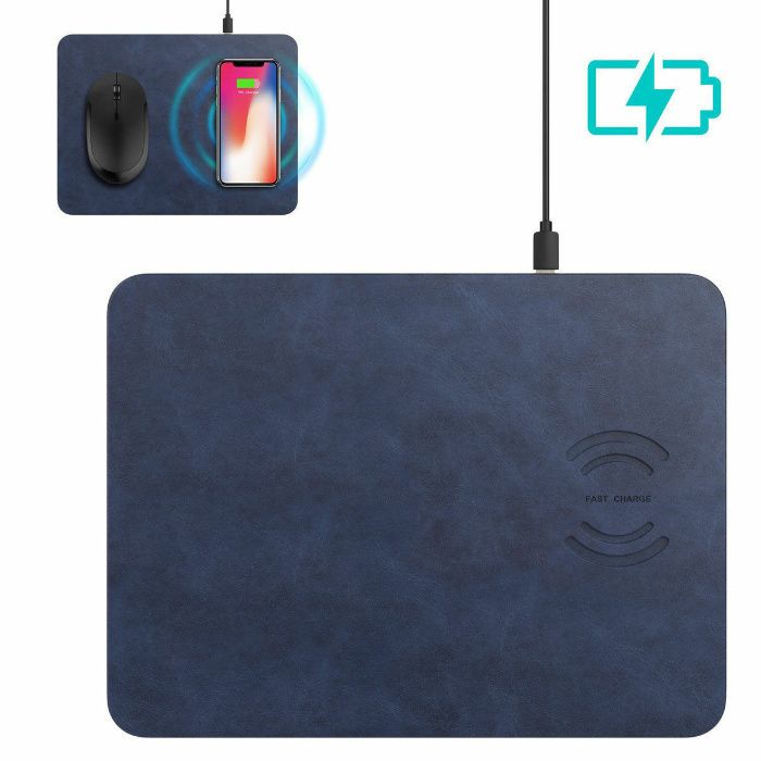 Mouse pad 2 in 1 cu incarcator Wireless lateral. Nou! Samsung 8, 8 plu