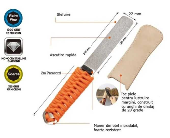 Ascuțitorul SHARPAL BUDDYGUARD cu diamante monocristaline pentru lame