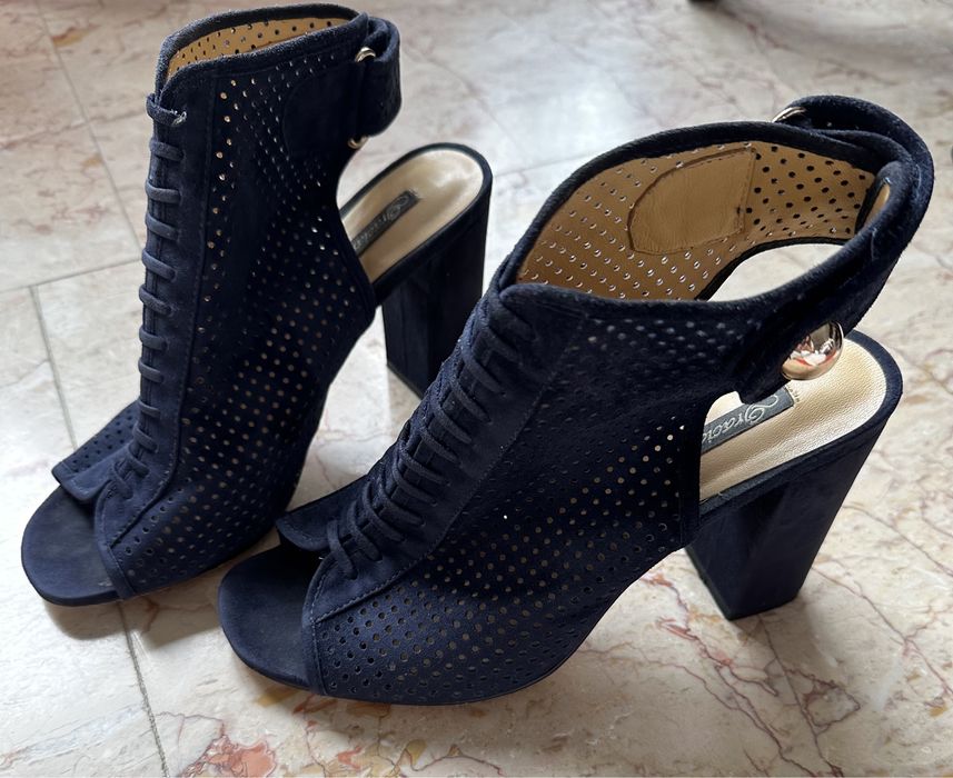 Sandale piele toc patrat Medea model Graciana mar 38 foarte comode