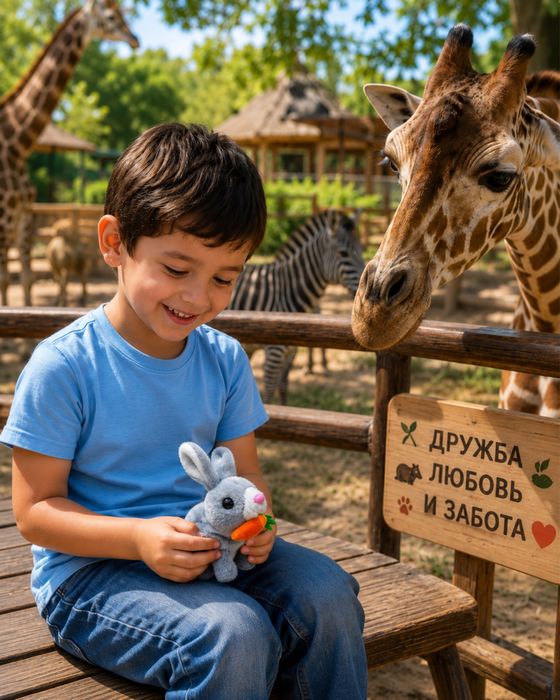 Мягкий зайчик игрушка для детей, плюшевый антистресс кролик