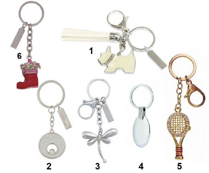 Украшения зя чанта - клъчодържатели с кристали Сваровски