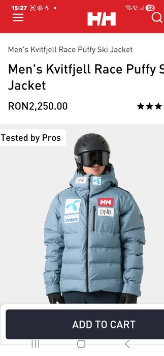 HellyHansen geaca ski noua XL