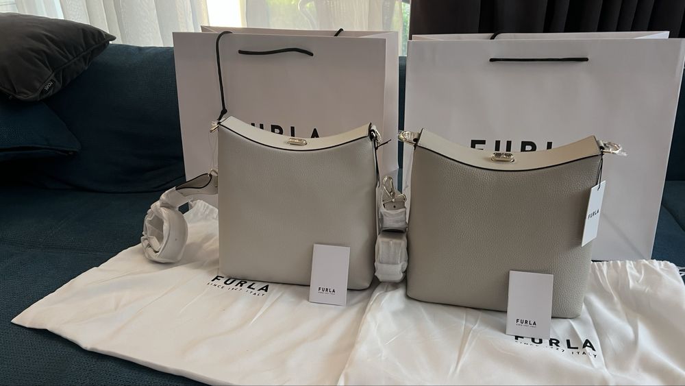 Furla Danae Perla и Beige.100%ориг. със сериен номер,етикети,торбичка