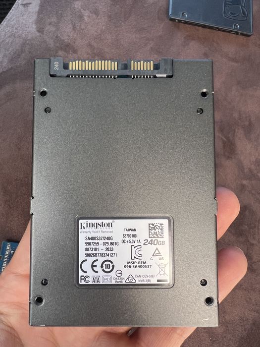 Ssd kingston 240 gb\  HDD 500 gb