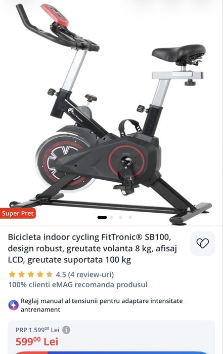 Bicicleta cycling fitness noua emag