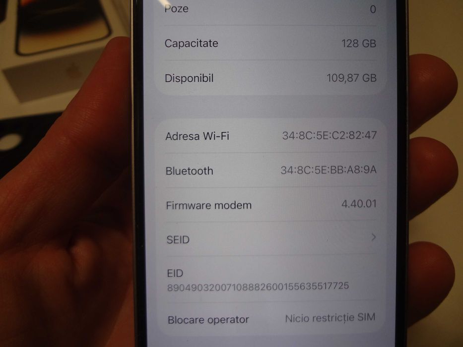 iPhone 14 Purple 128GB Impecabil in Cutie + Accesorii