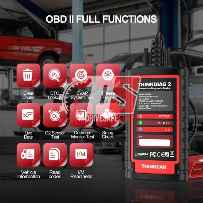 Автодиагностика THINKDIAG 2.0 (Android / iOS, Bluetooth)