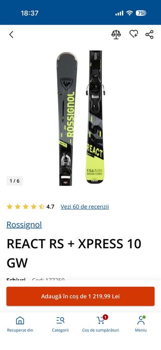 Vand schiuri Rossignol REACT RS + XPRESS 10 GW