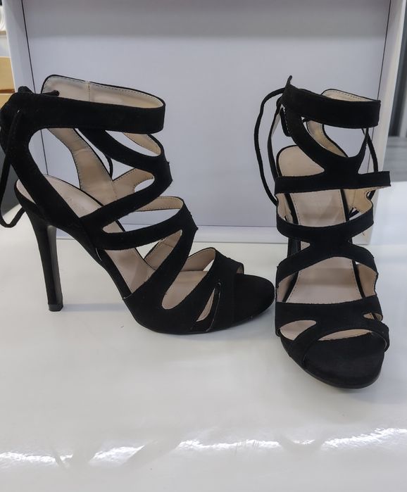 Sandale elegante, negre, mărimea 38