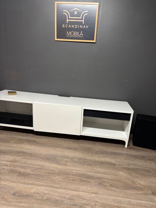 Comoda TV Alba pal modernă