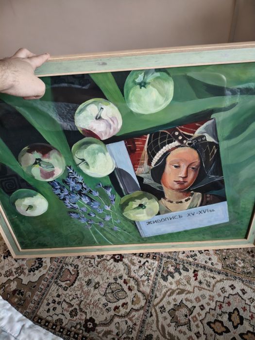 Картина бумага гуаш 60х80