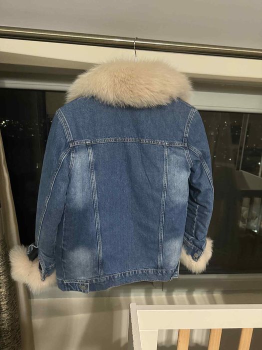 Палто с естествен пух