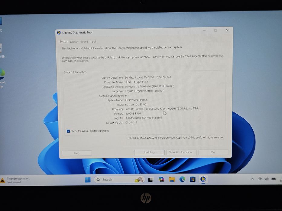 Laptop Hp ProBook 440 G6 - i5-8265U/ Ssd 256 / 8gb  Ram