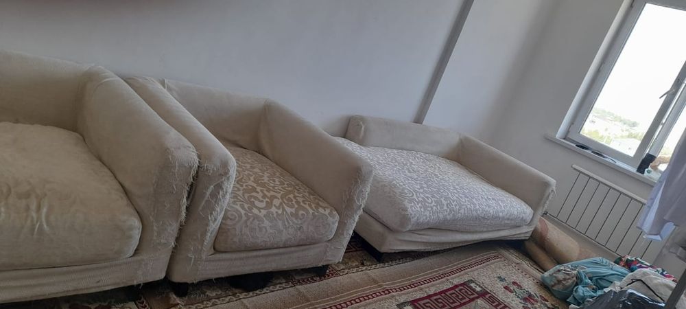 Дверь диван белый бу