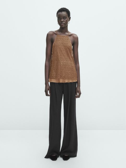 Top Massimo Dutti cu pietricele