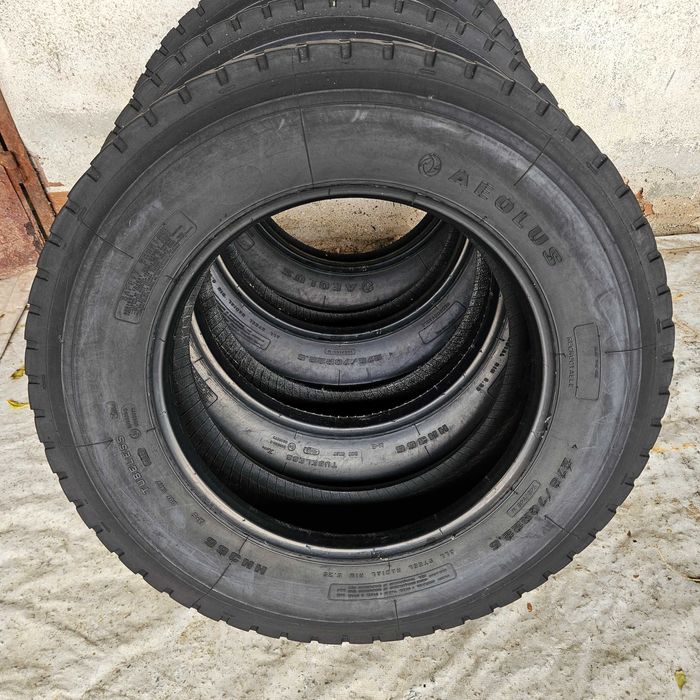 4 Тежкотоварни гуми 275/70R22.5 Aeolus HN355 148/145M 18PR 600€ С ДДС