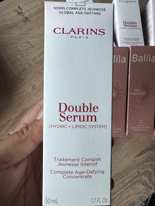 Produse Cosmetice Premium Noi – Clarins Double Serum 50ml & Balila Skin Drops – Originale
