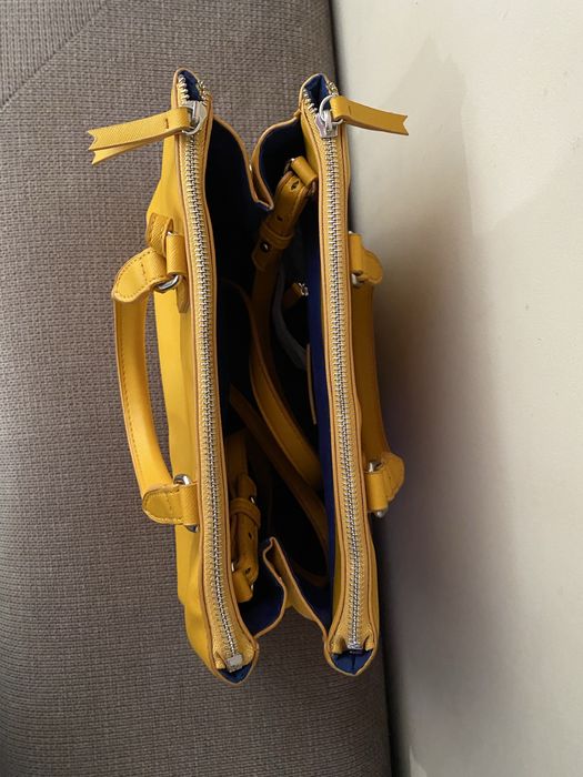 Дамска чанта Mango горчица