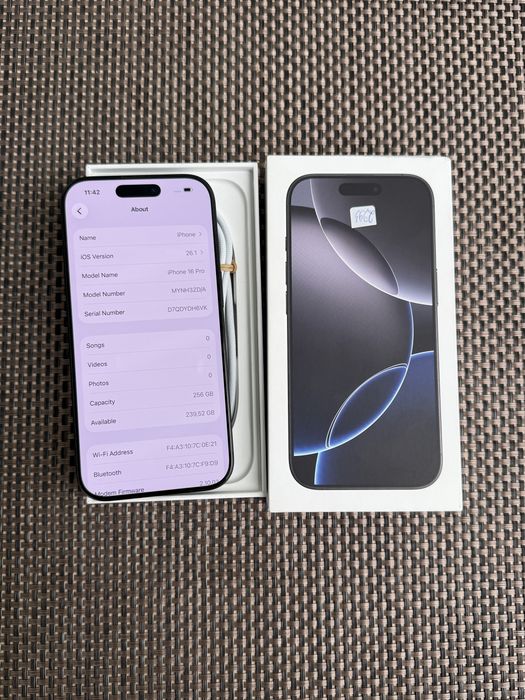256!ЛИЗИНГ*56лв/м iPhone 16 pro*Black Titanium айфон 16 про черен