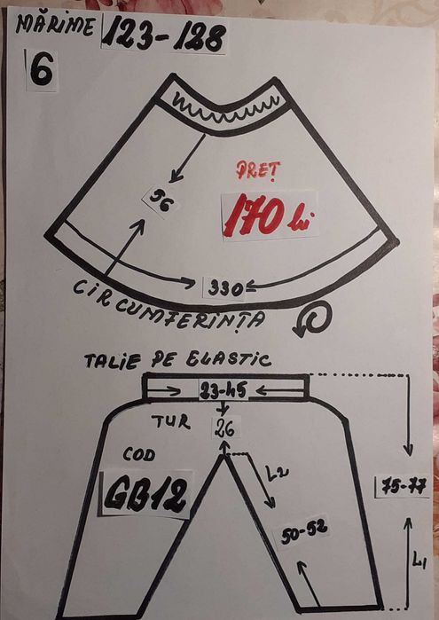 Costum Ghiocel pentru copii 7-8-9-10 ani