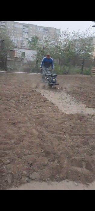 Вспашка огорода участка