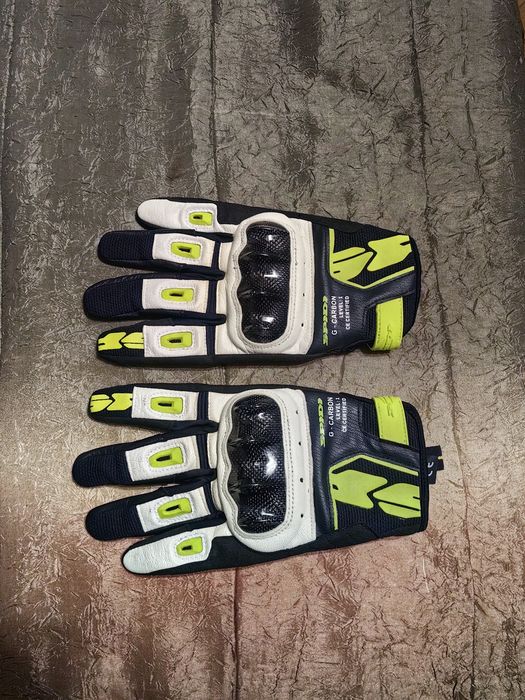 Мото ръкавици spidi g-carbon black/fluo yellow XL