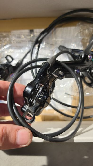 Frane SRAM Level Ultimate Black Rainbow + 2 discuri de 160 d
