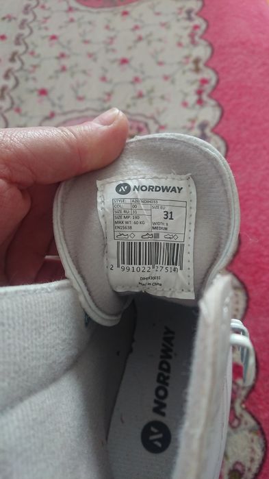 Коньки для девочки 31 р-р NORDWAY