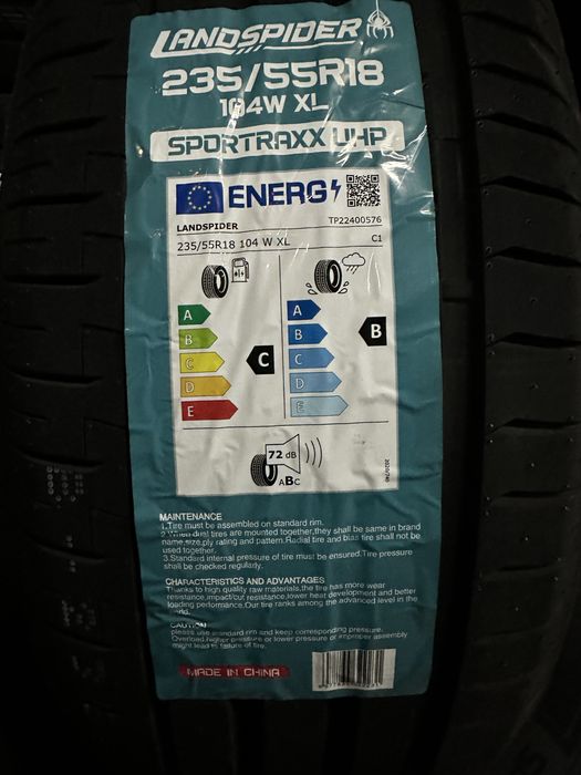 Нови летни гуми LANDSPIDER UHP 235/55R18 104W XL НОВ DOT БОРД 2355518