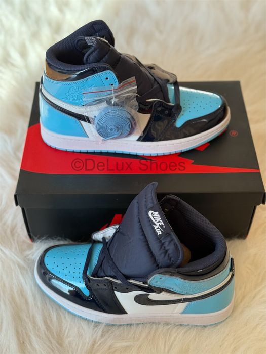 Air Jordan 1 Retro UNC Patent Full Box Verificare Colet