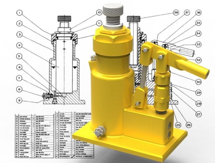 3D model va 2D chizmalar | SolidWorks AutoCAD
